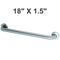 Bobrick B-6806.99x18 Commercial Restroom Grab Bar, 18"x1.5", Stainless