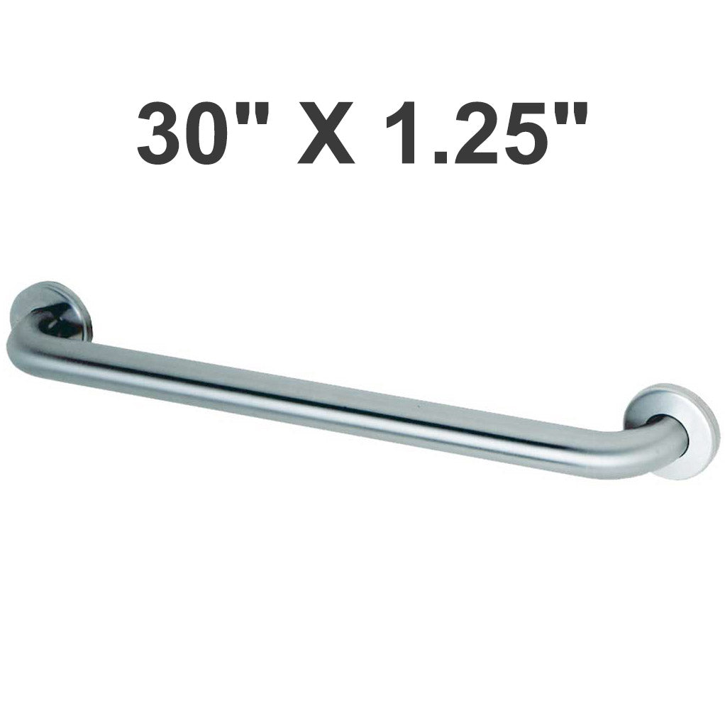 Bobrick B-5806.99x30 (30 x 1.25) Safety Grab Bar, Concealed Mounting, Snap Flange