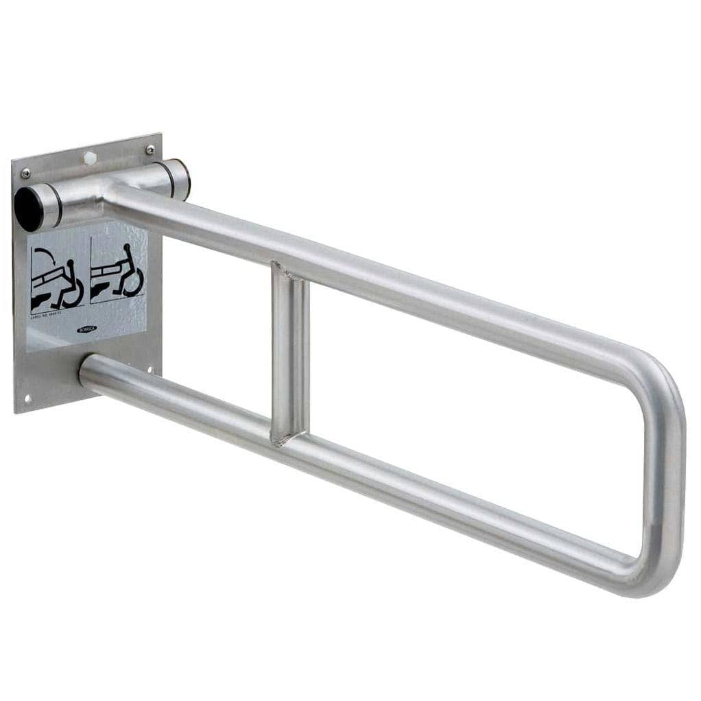Bobrick B-4998.99 Swing Up Wall-Mounted Public Restroom Grab Bar