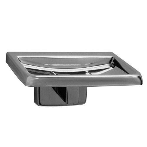 Bobrick B-680 Commercial Soap Dish, Stainless Steel, Surface-Mounted