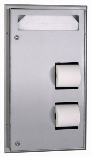 Bobrick B-347 Toilet Seat-Cover Dispenser & Tissue Dispenser Unit