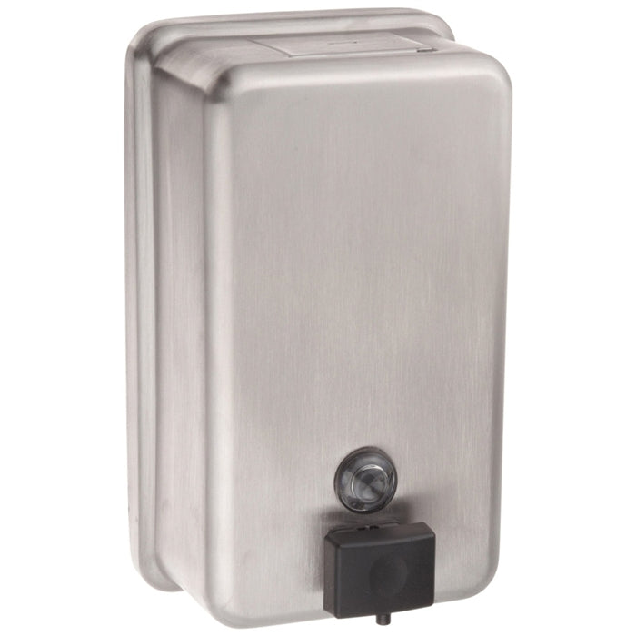 Bobrick B-2111 Commercial Soap Dispenser, Stainless Steel, Surface Mount