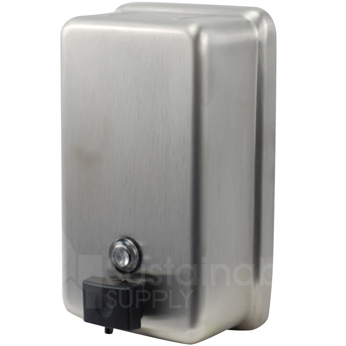 Bobrick B-2111 Commercial Soap Dispenser, Stainless Steel, Surface Mount