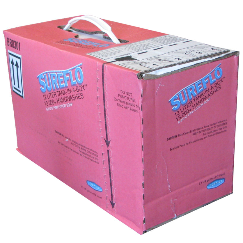 Bobrick B-81212 Replacement Soap Cartridge, Pink Lotion, 12 liter