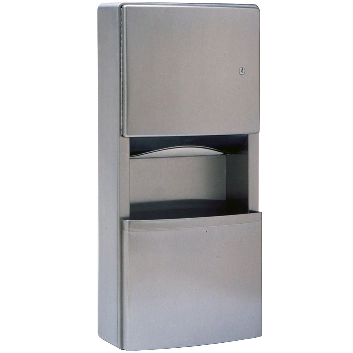 Bobrick B-43699 Surface-Mounted Paper Towel Dispenser/Waste Receptacle