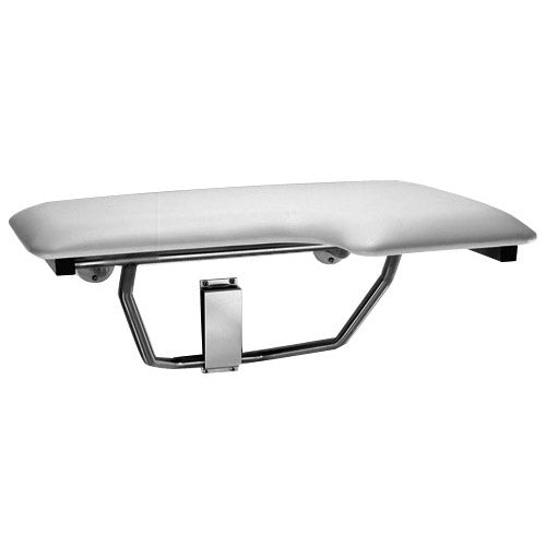 Bobrick B-517 Right Hand Folding Commercial Shower Seat, Stainless Steel