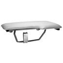 Bobrick B-518 Left Hand Folding Commercial Shower Seat, Stainless Steel