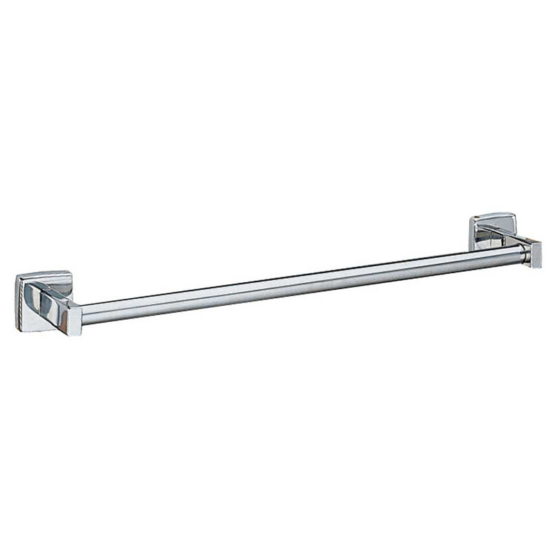 Bobrick B-674x24 Commercial Restroom Towel Bar, 24", Surface-Mounted