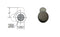Bobrick 2621-8 Knob Latch Repair Part