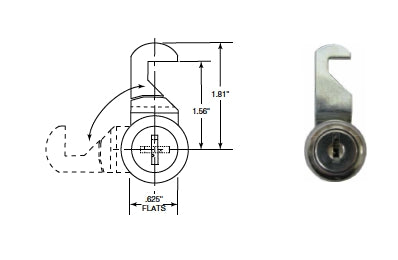 Bobrick 4262-36 Lock And Key Repair Part