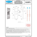Bobrick B-3974 Convertible Automatic Universal Towel Dispenser/Waste Receptacle