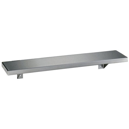 Bobrick B-295x24 Commercial Bathroom Shelf,  Stainless Steel, 5