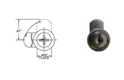 Bobrick 352-100 Lock&Key-Formerly 352-10 Repair Part