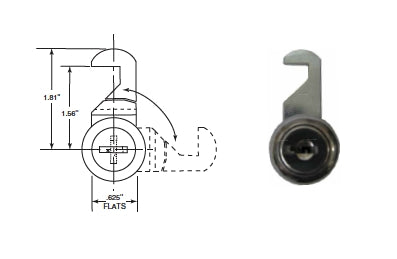 Bobrick 3500-100 Lock & Key-Upper Repair Part