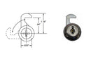 Bobrick 330-41 Lock & Key Repair Part