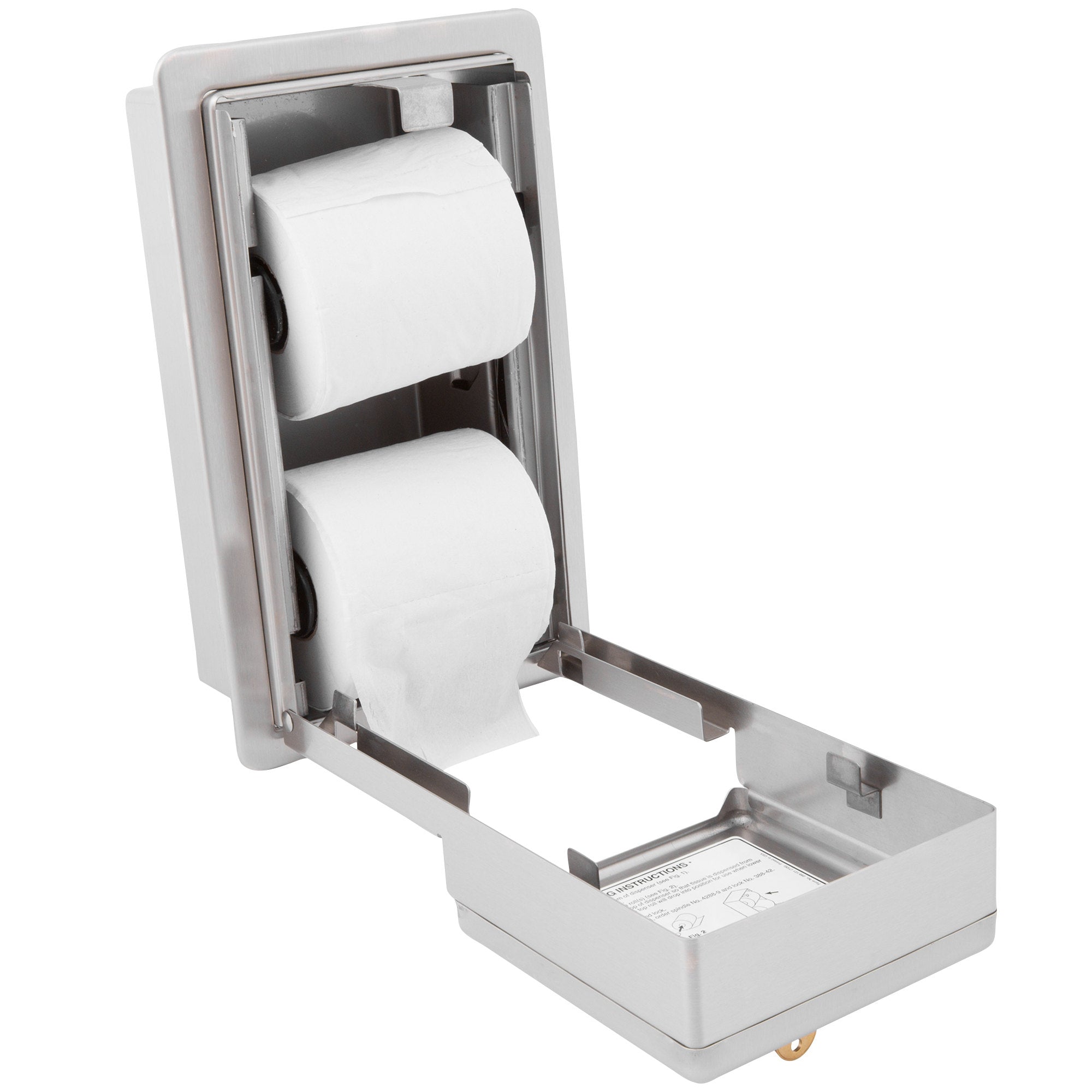 Bobrick B-3888 ClassicSeries Recessed Toilet Paper Dispenser, Multi-Roll