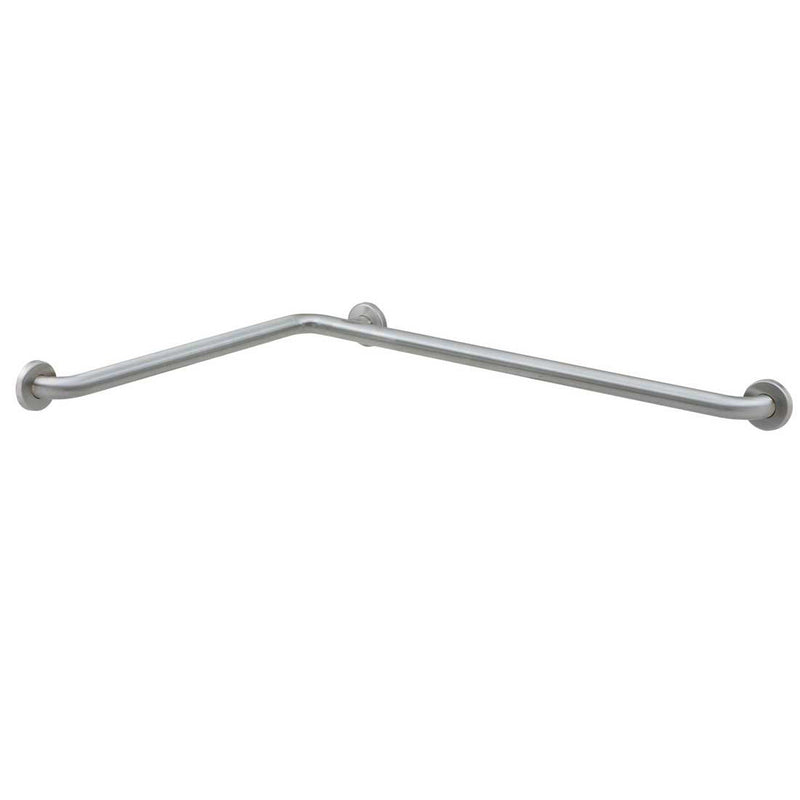 Bobrick B-68616 (36 x 24 x 1.5) Grab Bar for Two Wall Toilet Compartment/Tub/Shower