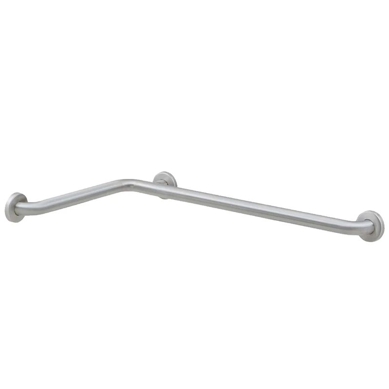 Bobrick B-5837 (54 x 36 x 1.25) Grab Bar for Two Wall Toilet Compartment/Tub/Shower