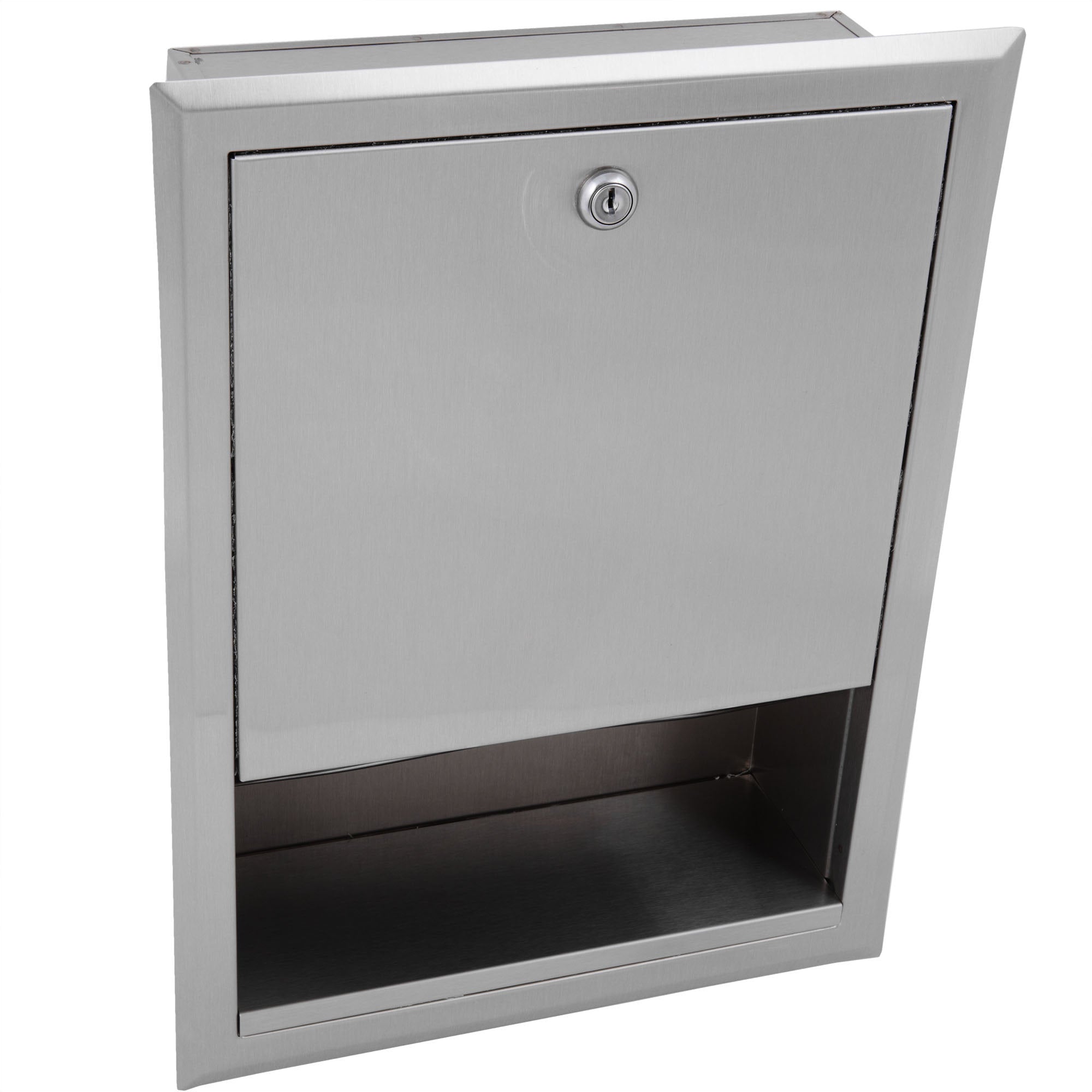 Bobrick B-359 Commercial Paper Towel Dispenser, Recessed, Stainless Steel