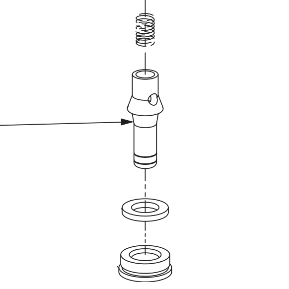 Bradley 119-028 Plunger-Soap Valve Plated