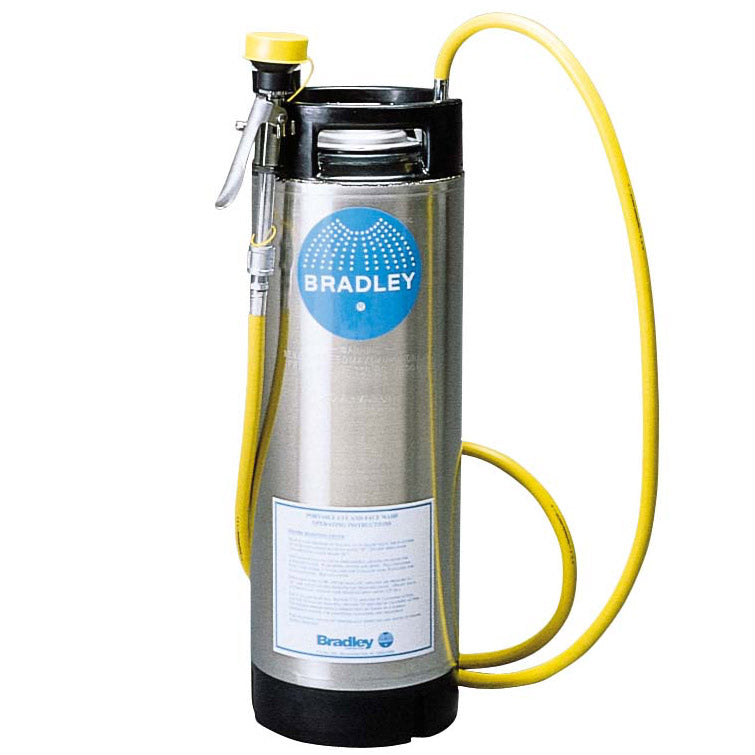 Bradley S19-670 Portable 5 Gallon Pressurized Eyewash Tank W/Drench Hose Only