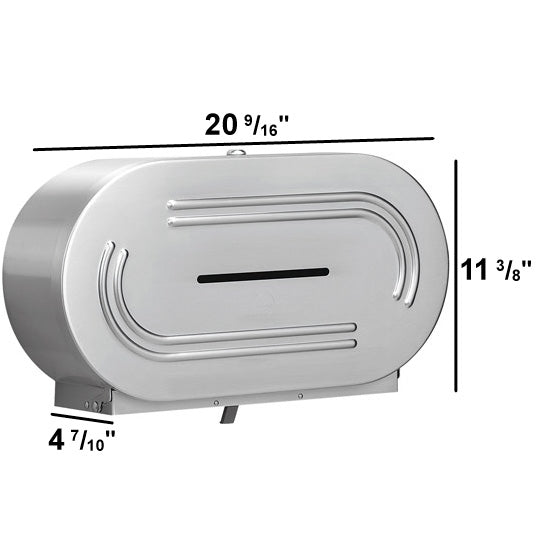 Bradley Dual Jumbo Roll Toilet Tissue Disp, 5425-00