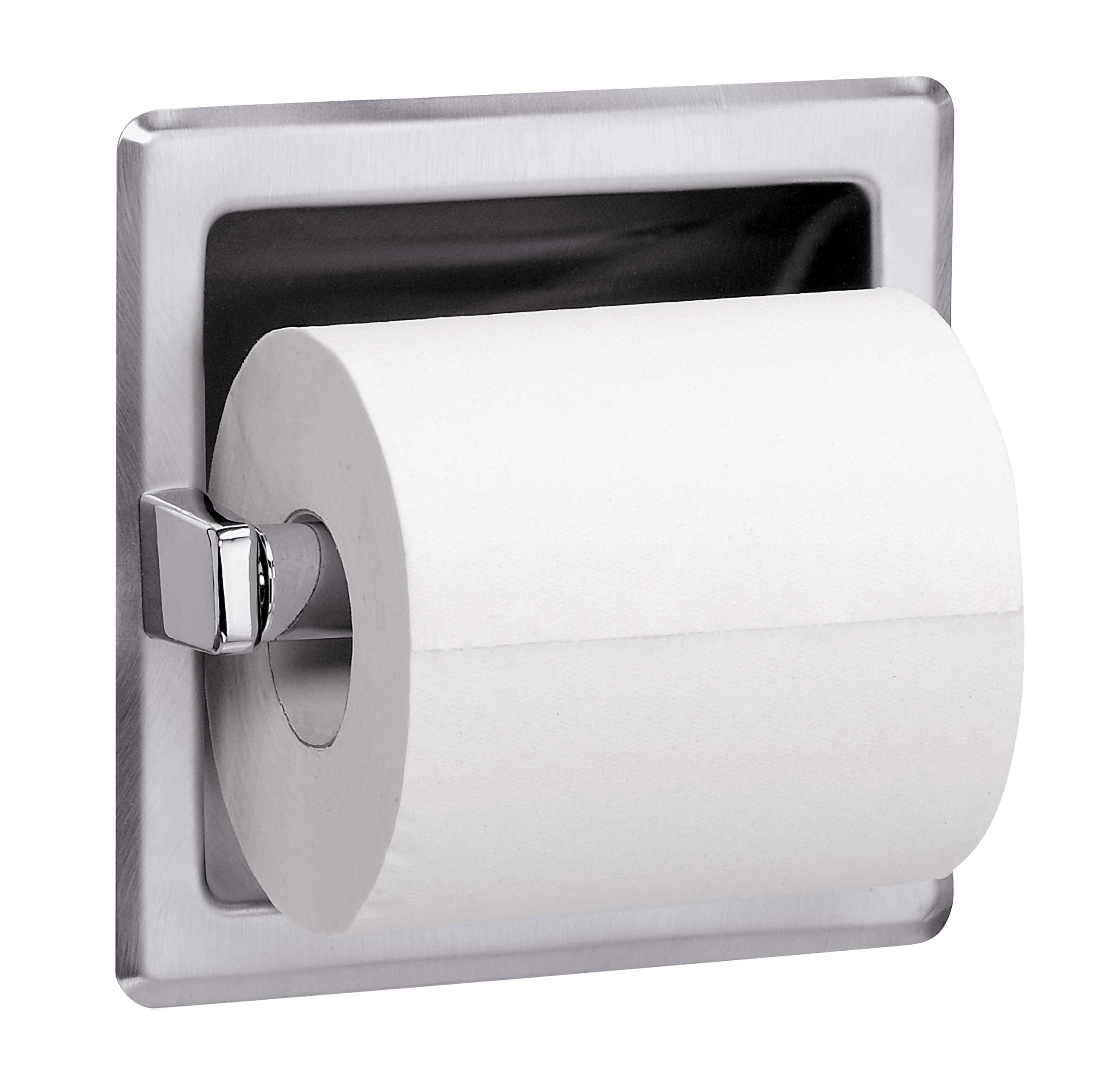 Bradley Toilet Tissue Disp- Recess, Satin Ss, 5104-00