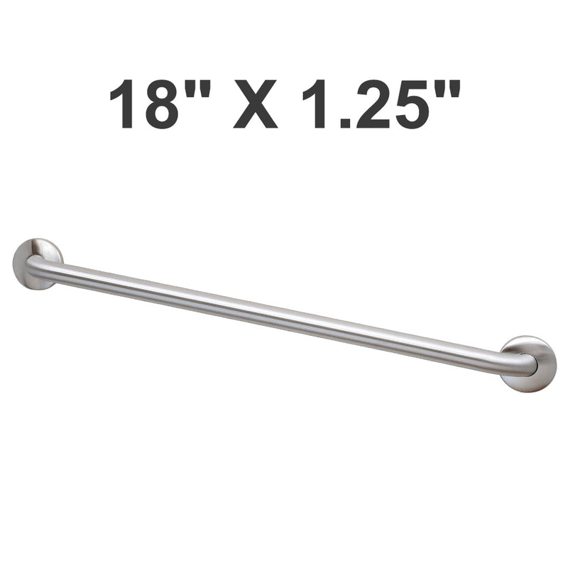 Bradley 8320-001180 (18 x 1.25) Restroom Grab Bar, Stainless Steel 18