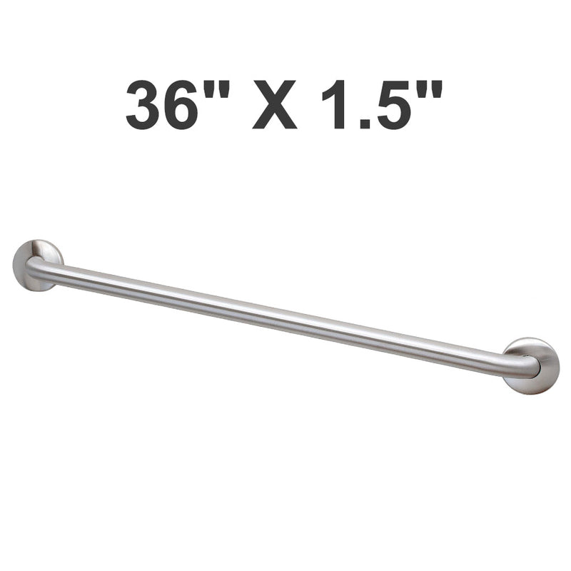 Bradley 8170-001360 (36 x 1.5) Commercial ADA Grab Bar, Stainless Steel