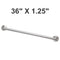 Bradley 8322-001360 (36 x 1.25) Restroom Grab Bar, Safety Grip