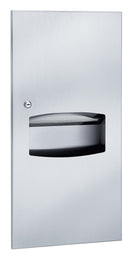 Bradley 2297-11 Paper Towel Dispenser Waste Receptacle Unit, Surface Mounted