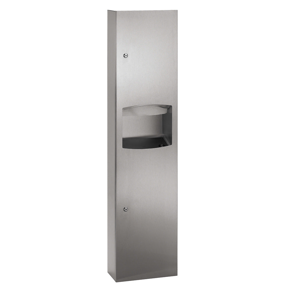 Bradley 2017-10 Restroom Paper Towel Dispenser Waste Receptacle Unit