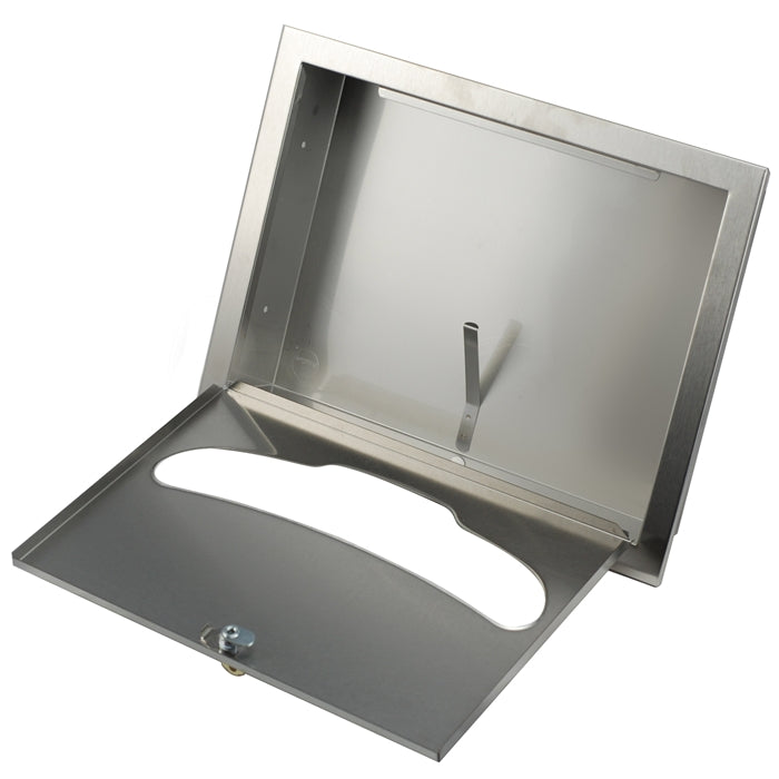 Bradley BX-Seat Cover Dispenser, Recessed Mounting (Straight Opening, No Longer "Hanger Type"), 584-00