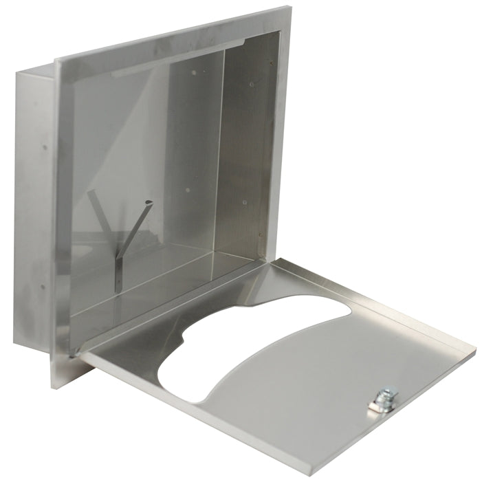 Bradley BX-Seat Cover Dispenser, Recessed Mounting (Straight Opening, No Longer "Hanger Type"), 584-00