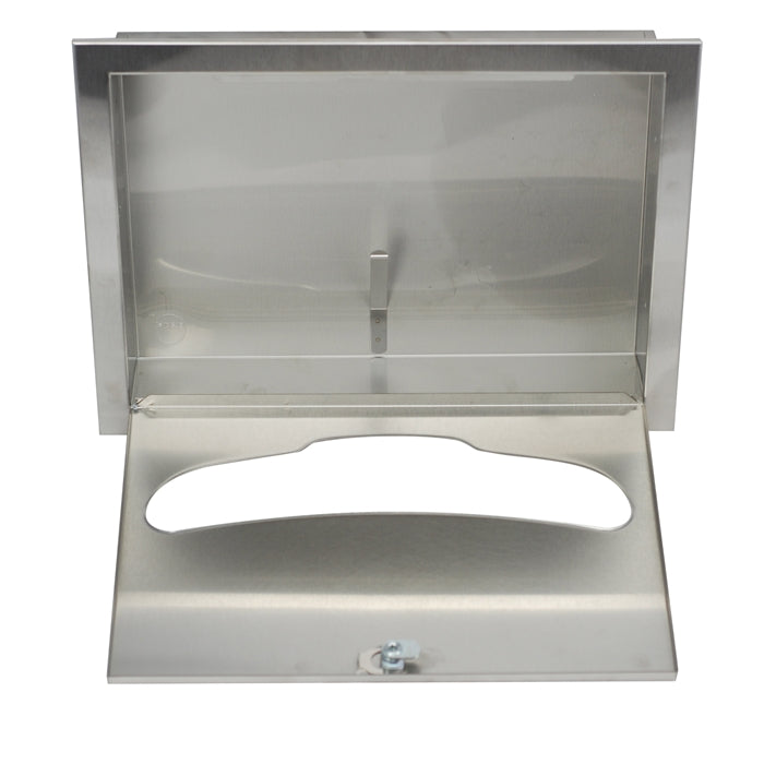 Bradley BX-Seat Cover Dispenser, Recessed Mounting (Straight Opening, No Longer "Hanger Type"), 584-00