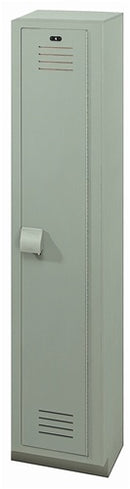 Bradley Plastic Locker, 12X12X60  1 Tier, 100% Post-Consumer Recycled HDPE