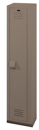Bradley Plastic Locker, 12X12X60  1 Tier, 100% Post-Consumer Recycled HDPE