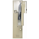 Bradley Plastic Z Locker, 15X18X60, 30% Pre-Consumer Recycled HDPE