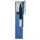 Bradley Plastic Z Locker, 15X18X72, 30% Pre-Consumer Recycled HDPE