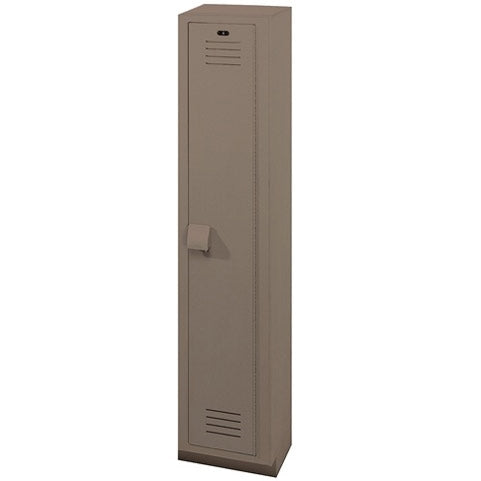 Bradley Plastic Locker, 12X18X72  1 Tier, 100% Post-Consumer Recycled HDPE