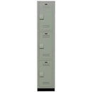 Bradley Plastic Locker, 12X12X72  3 Tier, 100% Post-Consumer Recycled HDPE