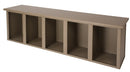 Bradley Plastic Cubby Bench Locker, 6 ft