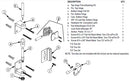 Bradley Partition Inswing Door Hardware Kit, Flat Hinge, Stike/Keeper, ZD1-FSH