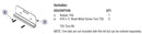 Bradley Toilet Partition One Ear Flat Strike/Keeper, Inswing , HDWP-A0030