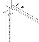 Bradley Toilet Partition Continuous Stainless Steel Piano Hinge, HDWP-S0137