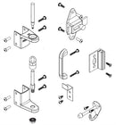 Bradley Toilet Partition Steel Door Hardware Kit, Surface Latch, SD1-SLFSHC