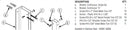 Bradley Partition Stainless Steel Bracket Ending Panel Hardware Kit, S0056
