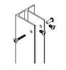 Bradley Toilet Partition Steel Pilaster at Panel/Pilaster Bracket, HDWP-S0041