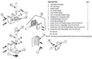 Bradley Restroom Partition Steel Door Hardware Kit, Out Swing, SD2-FS