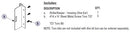 Bradley Toilet Partition One Ear Strike/Keeper, Inswing , HDWP-A0120